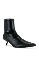 ANINE BING Faux Leather Hilda Boots in Black