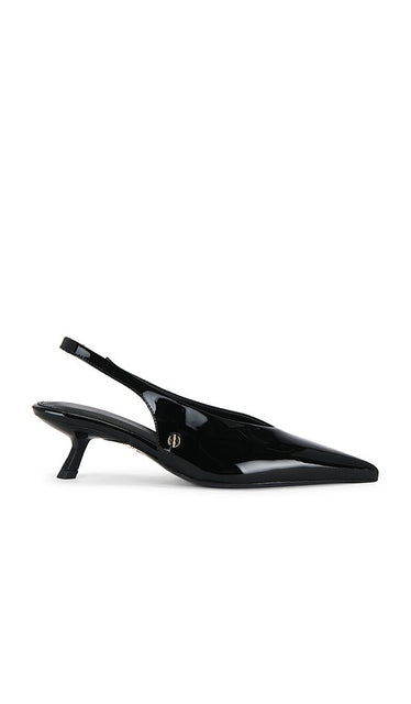 ANINE BING Hilda Slingback Pump in Black | Black Pump Heels for Women
