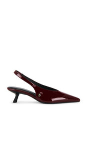 ANINE BING Hilda Slingback Pump in Burgundy | Burgundy Pump Heels for Women