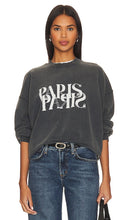 ANINE BING Jaci Paris Sweatshirt in Black - ANINE BING Jaci Paris Sweat en Noir - ANINE BING Jaci Paris 黑色运动衫 - ANINE BING Jaci Paris Sweatshirt in Schwarz - ANINE BING Jaci Paris 스웨트셔츠블랙 색상 - Felpa ANINE BING Jaci Paris in nero
