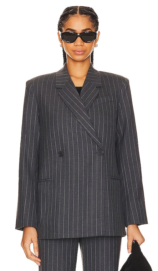 ANINE BING Kaia Blazer in Charcoal