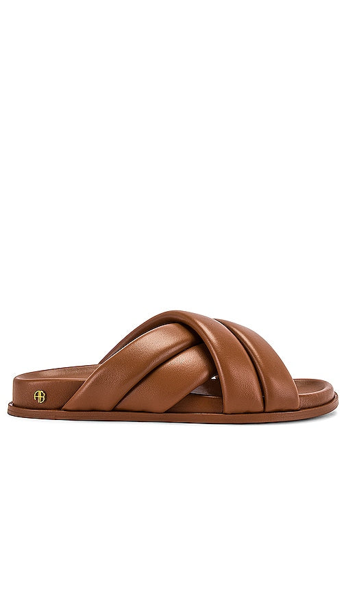 ANINE BING Lizzie Slides in Cognac - ANINE BING Claquettes Lizzie en Cognac - ANINE BING Lizzie 干邑色拖鞋 - ANINE BING Lizzie Slides in Cognac - ANINE BING 리지 슬라이드 코냑 - ANINE BING Ciabatte Lizzie color cognac