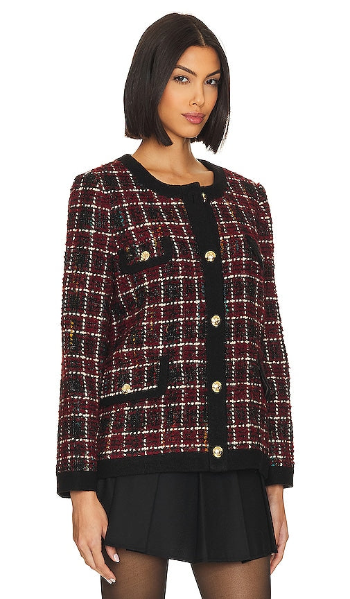 ANINE BING Lydia Jacket in Burgundy
