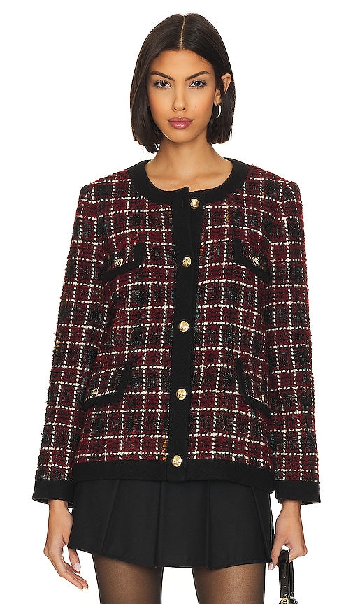 ANINE BING Lydia Jacket in Burgundy - ANINE BING Veste Lydia en Bourgogne - ANINE BING Lydia 酒红色夹克 - ANINE BING Lydia Jacke in Burgund - ANINE BING 리디아 재킷 - ANINE BING Giacca Lydia in Borgogna