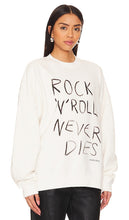 ANINE BING Miles Sweatshirt Rock N Roll in White