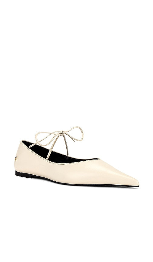 ANINE BING Nikki Flats in Ivory