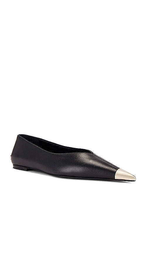 ANINE BING Nina Flats in Black