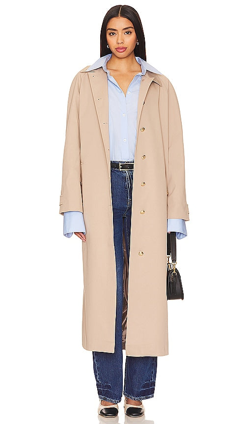 ANINE BING Randy Maxi Trench in Taupe - ANINE BING Randy Maxi Trench en Taupe - ANINE BING Randy 灰褐色长款风衣 - ANINE BING Randy Maxi Trench in Taupe - ANINE BING Randy 맥시 트렌치 - ANINE BING Randy Maxi Trench color talpa