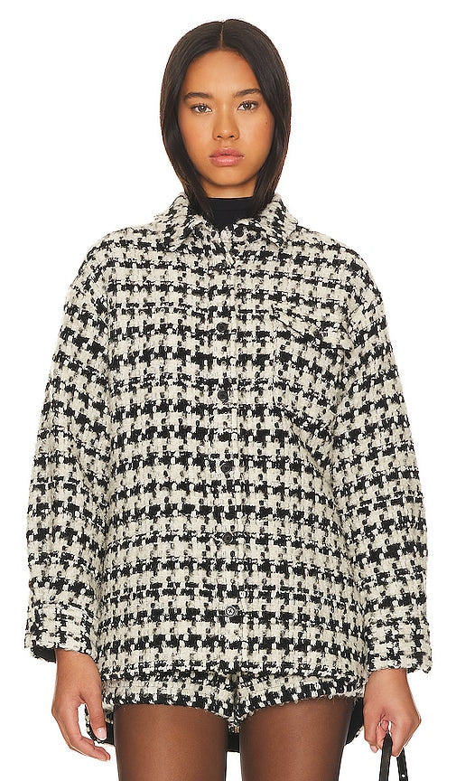 ANINE BING Simon Jacket in Black,White