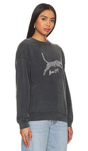 ANINE BING Spencer Sweatshirt Spotted Leopard in Black