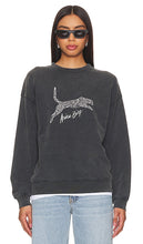 ANINE BING Spencer Sweatshirt Spotted Leopard in Black - ANINE BING Spencer Sweat-shirt léopard tacheté en noir - ANINE BING Spencer 黑色斑点豹纹运动衫 - ANINE BING Spencer Sweatshirt mit gepunktetem Leopardenmuster in Schwarz - ANINE BING 스펜서 스웨트셔츠 블랙 색상 - ANINE BING Felpa Spencer Leopardo Maculato in Nero