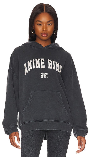 ANINE BING Sport Harvey Sweatshirt in Black - ANINE BING Sweat-shirt Sport Harvey en noir - ANINE BING 黑色运动 Harvey 运动衫 - ANINE BING Sport Harvey Sweatshirt in Schwarz - ANINE BING Sport Harvey 스웨트셔츠블랙 색상 - Felpa Sport Harvey ANINE BING in nero