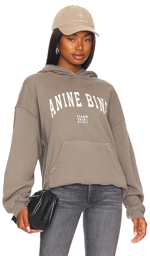 ANINE BING Sport Harvey Sweatshirt in Grey - ANINE BING Sweat-shirt Sport Harvey en gris - ANINE BING 灰色 Sport Harvey 运动衫 - ANINE BING Sport Harvey Sweatshirt in Grau - ANINE BING Sport Harvey 스웨트셔츠그레이 색상 - ANINE BING Felpa Sport Harvey in grigio