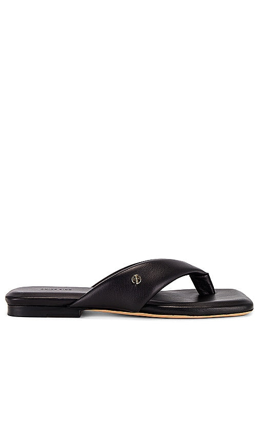 ANINE BING Viola Flat Sandals in Black - ANINE BING Sandales plates Viola en noir - ANINE BING 黑色 Viola 平底凉鞋 - ANINE BING Viola Flache Sandalen in Schwarz - ANINE BING 비올라 플랫 샌들블랙 색상 - ANINE BING Sandali piatti viola in nero