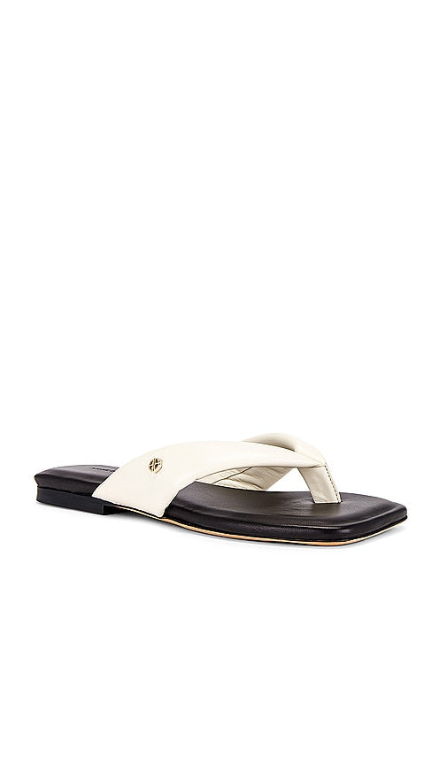 ANINE BING Viola Flat Sandals in Ivory