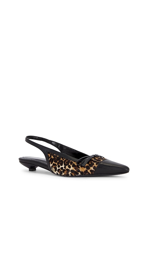 ANINE BING Zoey Slingback Pump in Brown