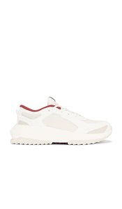 APL: Athletic Propulsion Labs Jogger Sneaker in Ivory,Wine | Ivory  Greige  & Bordeaux Lifestyle Sneakers for Women