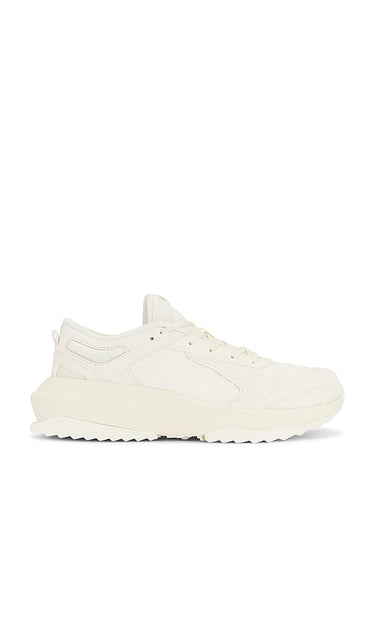 APL: Athletic Propulsion Labs Jogger Sneaker in White | Pristine & Cobalt Lifestyle Sneakers for Women