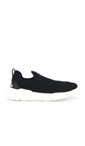 APL: Athletic Propulsion Labs Techloom Traveler Sneaker in Black | Black & Ivory Athletic Sneakers for Women