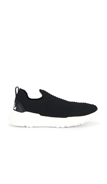 APL: Athletic Propulsion Labs Techloom Traveler Sneaker in Black | Black & Ivory Athletic Sneakers for Women
