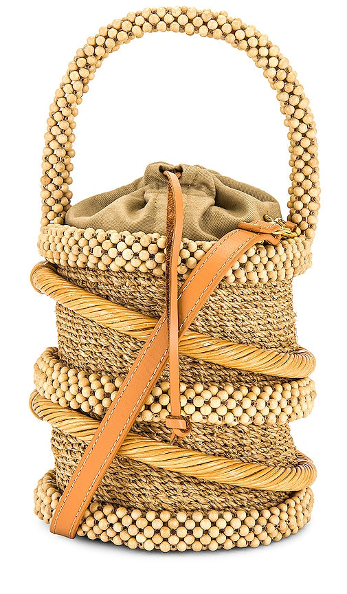 Aranaz Espiral Bag in Tan