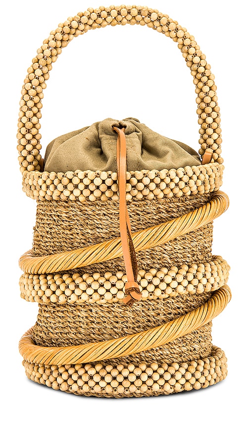 Aranaz Espiral Bag in Tan