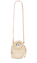 Aranaz Carmen Mini Bucket Bag in Beige