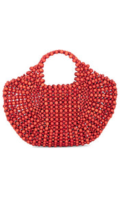 Aranaz Lagrima Medium Bag in Coral