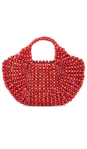 Aranaz Lagrima Medium Bag in Coral