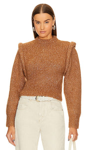 ASTR the Label Luciana Sweater in Tan - ASTR the Label - Pull Luciana en beige - ASTR the Label Luciana 黄褐色毛衣 - ASTR the Label Luciana Pullover in Hellbraun - ASTR the Label 루치아나 스웨터(탠 색상) - Maglione ASTR the Label Luciana in marrone chiaro