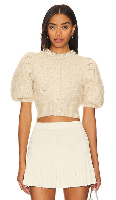ASTR the Label Aitana Sweater in Cream - ASTR the Label Pull Aitana en crème - ASTR the Label Aitana 奶油色毛衣 - ASTR the Label Aitana Pullover in Creme - ASTR the Label Aitana 스웨터 크림 색상 - ASTR il maglione Aitana dell'etichetta in crema