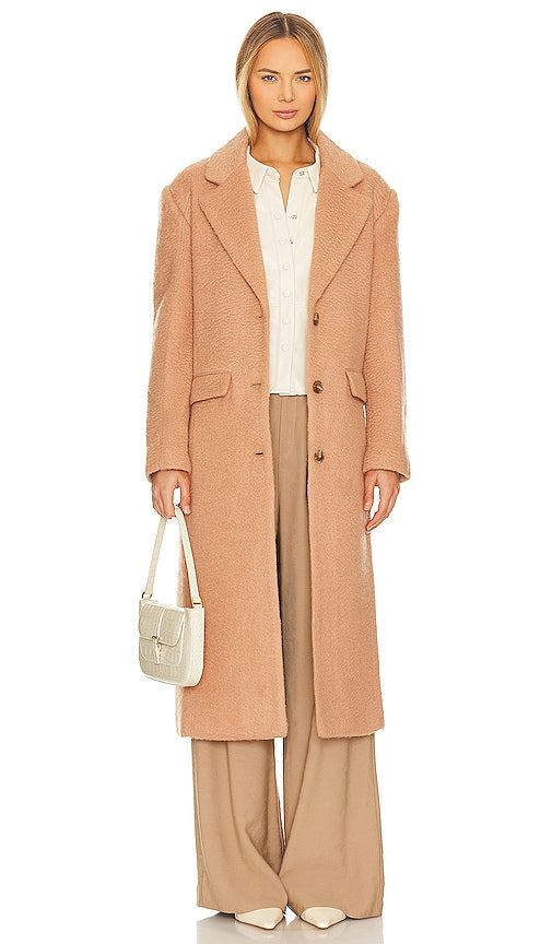 ASTR the Label Etta Coat in Brown - Manteau Etta ASTR the Label en marron - ASTR the Label Etta 棕色外套 - ASTR the Label Etta Mantel in Braun - ASTR 더 라벨 에타 코트 브라운 색상 - ASTR il cappotto Label Etta in marrone