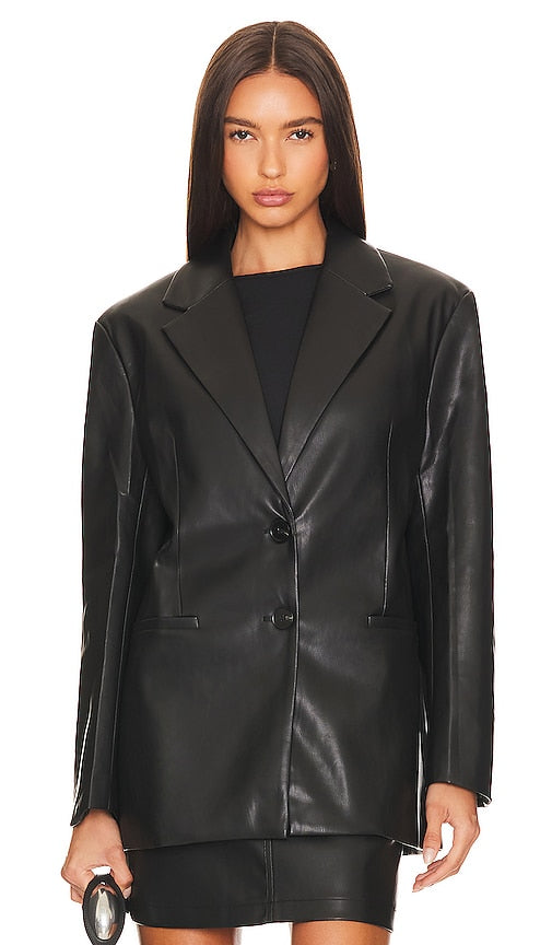 ASTR the Label Ezra Blazer in Black