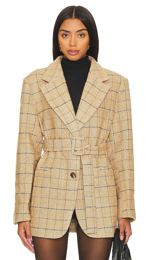 ASTR the Label Lottie Blazer in Tan - ASTR the Label - Blazer Lottie en beige - ASTR the Label Lottie 黄褐色西装外套 - ASTR the Label Lottie Blazer in Hellbraun - ASTR the Label Lottie 블레이저 탠 색상 - ASTR l'etichetta Lottie Blazer in marrone chiaro