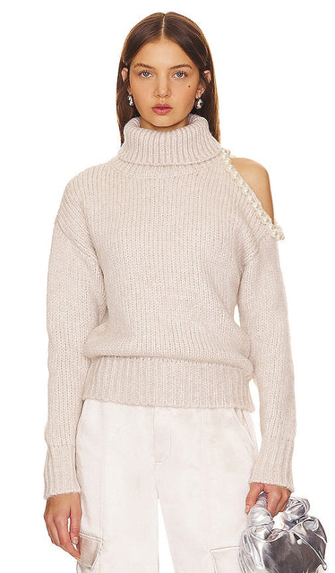 ASTR the Label Lynn Sweater in Cream - ASTR the Label Pull Lynn en crème - ASTR the Label Lynn 奶油色毛衣 - ASTR the Label Lynn Pullover in Creme - ASTR the Label 린 스웨터크림 색상 - ASTR il maglione Lynn dell'etichetta in crema