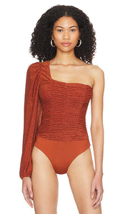 ASTR the Label Marta Bodysuit in Rust