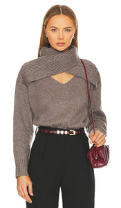 ASTR the Label Pearson Sweater in Charcoal - Pull ASTR the Label Pearson en charbon de bois - ASTR the Label Pearson 木炭色毛衣 - ASTR the Label Pearson Pullover in Anthrazit - ASTR 더 라벨 피어슨 스웨터 차콜 색상 - Maglione ASTR the Label Pearson in carbone
