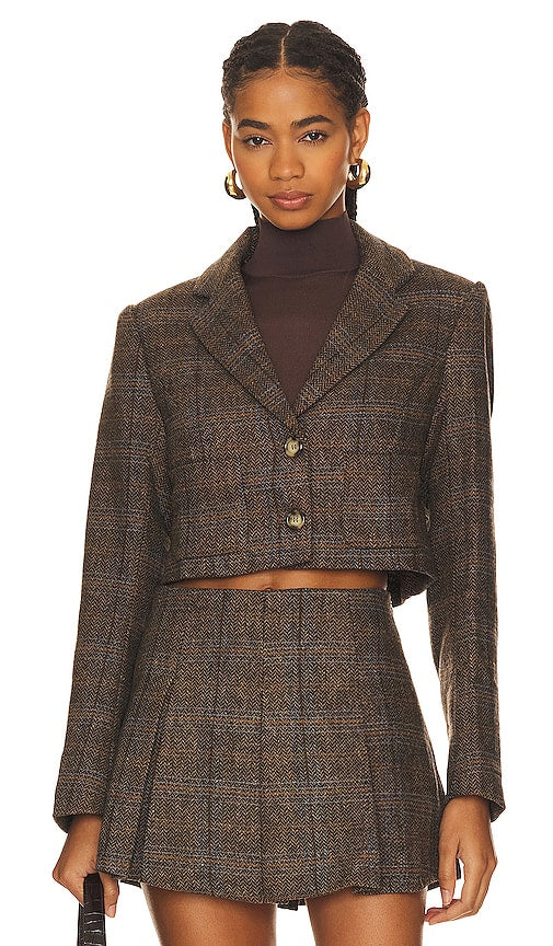 ASTR the Label Siarah Jacket in Brown