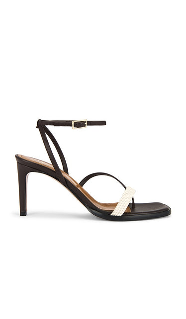 ATP Atelier Belfiore Heels in Brown | Walnut & Ecru Heeled Sandals for Women