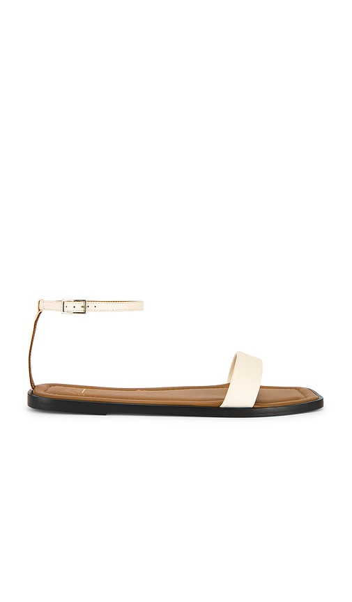 ATP Atelier Cerea Sandals in Beige | Linen Strappy Flats for Women
