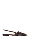 ATP Atelier Cortina Flat in Brown | Cannella Sling Back Flats for Women