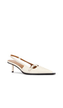ATP Atelier Mira Linen Nappa Heels in Ivory