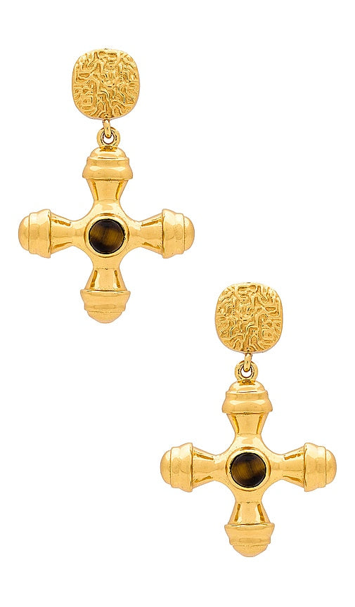 AUREUM Aurora Earrings in Metallic Gold