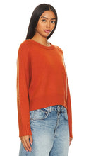 Autumn Cashmere Cropped Boxy Sweater in Rust