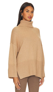 Autumn Cashmere Oversized Tunic in Tan