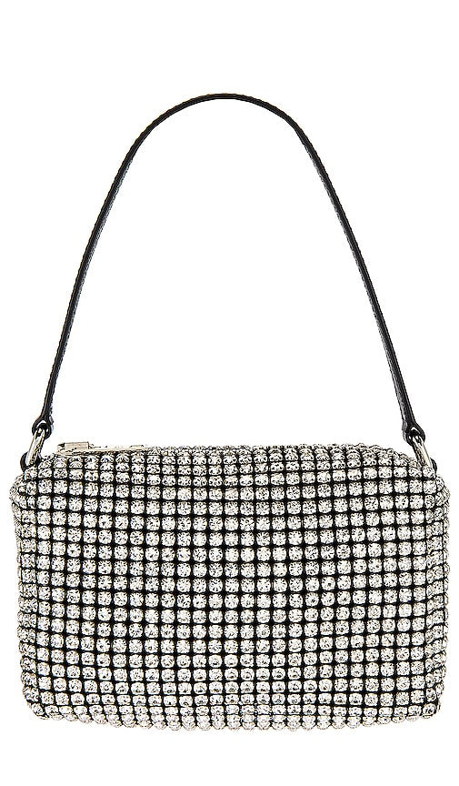 Alexander Wang Heiress Medium Pouch in Metallic Silver