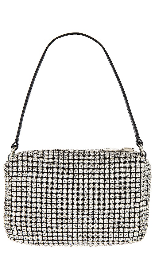 Alexander Wang Heiress Medium Pouch in Metallic Silver