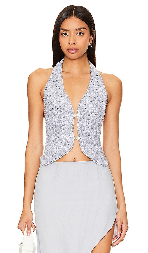 AYNI Bela Vest in Blue - Gilet AYNI Bela en bleu - AYNI Bela 蓝色背心 - AYNI Bela Weste in Blau - AYNI BELA 베스트 - Gilet AYNI Bela in blu