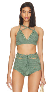 AYNI Chazca Bikini Top in Sage - Haut de bikini AYNI Chazca en sauge - AYNI Chazca 鼠尾草色比基尼上衣 - AYNI Chazca Bikinioberteil in Salbei - AYNI CHAZCA 비키니 탑 - Top bikini AYNI Chazca color salvia