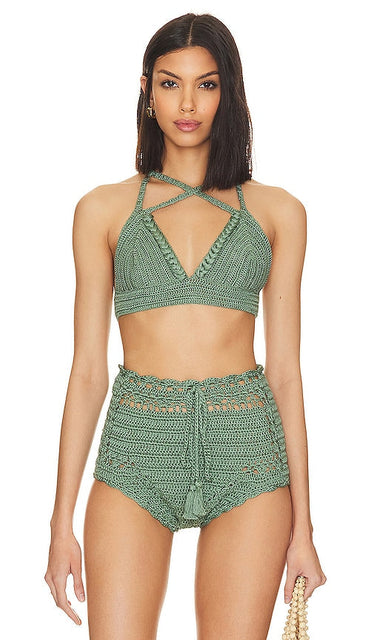 AYNI Chazca Bikini Top in Sage - Haut de bikini AYNI Chazca en sauge - AYNI Chazca 鼠尾草色比基尼上衣 - AYNI Chazca Bikinioberteil in Salbei - AYNI CHAZCA 비키니 탑 - Top bikini AYNI Chazca color salvia